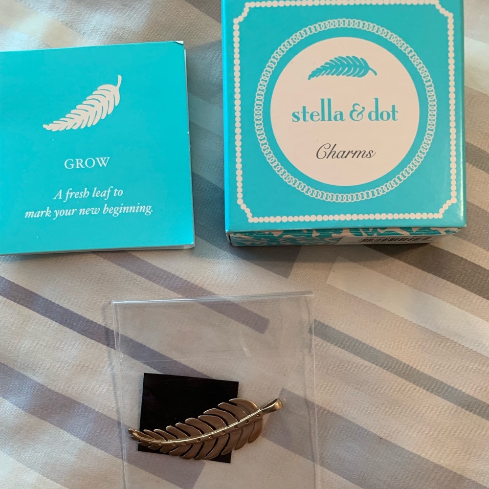 Stella & Dot Feather Necklace Charm